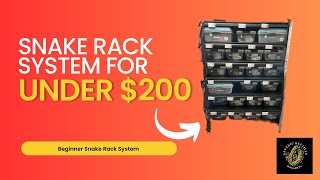 Snake Rack System for Under $200.  #ballpython #snake #pets #snakerack #diyprojects #diy #howto
