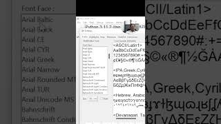 Font and size in Python IDLE