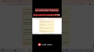 Stop Using Wrong CSS Units #css #webdev #shorts