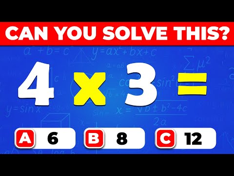 Can You Solve This 60 Math Quiz? 🧠 | Easy → Impossible | part 1