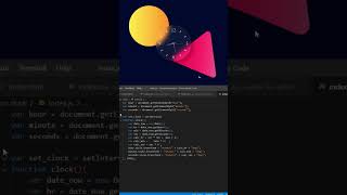 Creative Clock Design in HTML CSS javascript #shorts