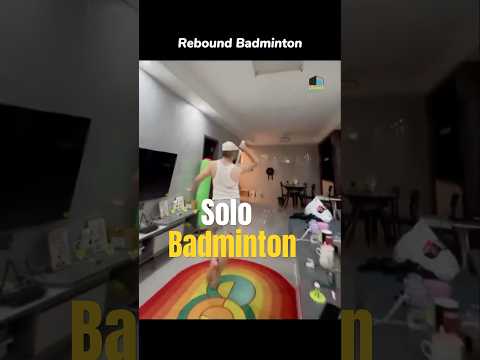 Badminton Solo Trainer – Practice Anytime, Anywhere #shorts #badmintonsolo #reboundbadminton #sports
