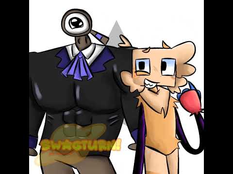 *epically turns into buff rahdger* #dandysworld #animation #alightmotion