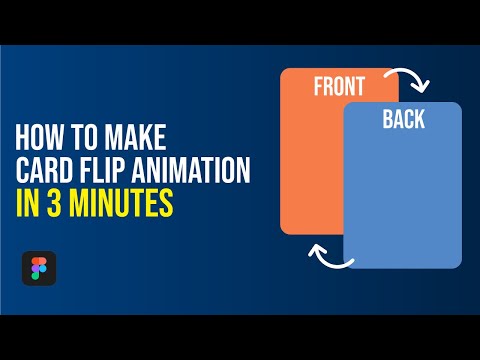 How to make Card Flipping Animation in Figma | 3 Minutes Figma Turorial