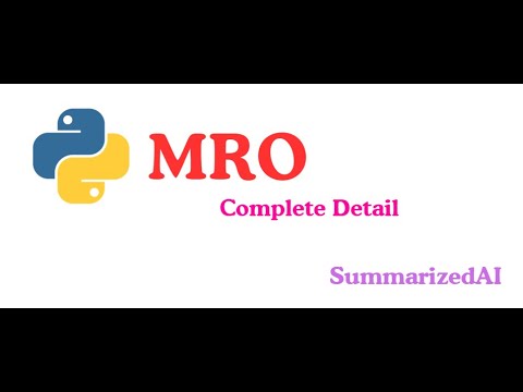 Python MRO Explained: Method Resolution Order #python #pythonmro #ai #pythontutorial #learnpython