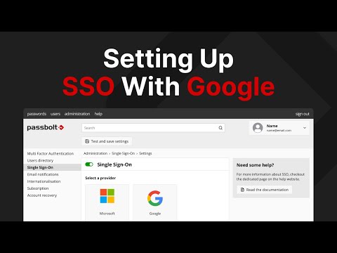 Setting Up SSO With Google - Passbolt