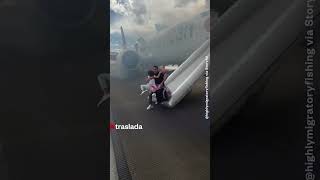 Evacuan a los pasajeros de un vuelo de American Airlines | Noticias Telemundo