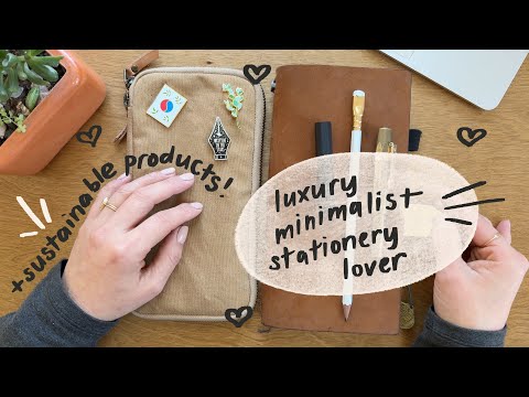 What’s in my MINIMALIST pencil case | luxury aesthetic pens + stationery