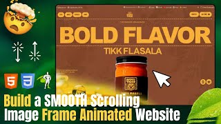 Build a SMOOTH Scrolling Image Frame Animated Website with HTML CSS and JavaScript | Scroll Trigger