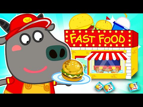 Bufo's Hamburger Store | Educational Video for Kids | Wolfoo's Stories