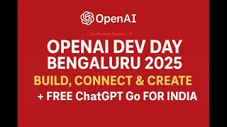 OpenAI DevDay Bengaluru 2025 | Build, Connect & Create + Free ChatGPT Go for India #chatgpt #free