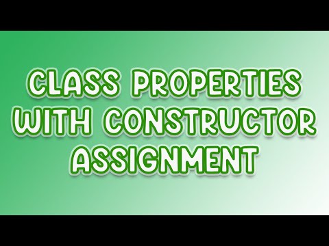 [ENG] How to create Class properties with Constructor assignments