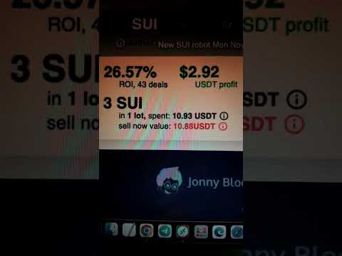 SUI Automated algo trading bot, 24+% ROI in 4 days!