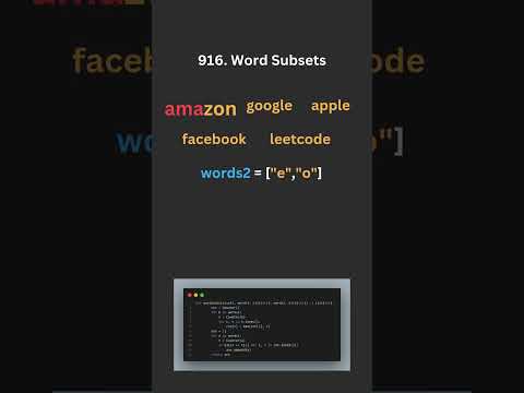 LeetCode 916: Mastering Word Subsets! 📝🔍 | Efficient String Matching Explained