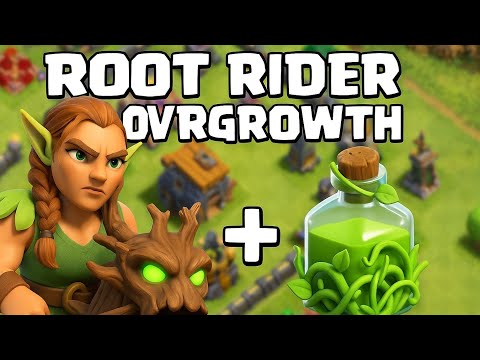 GOD LEVEL ROOT RIDER + OVERGROWTH SPELL 😱😱ALWAYS TRIPPLE TH17
