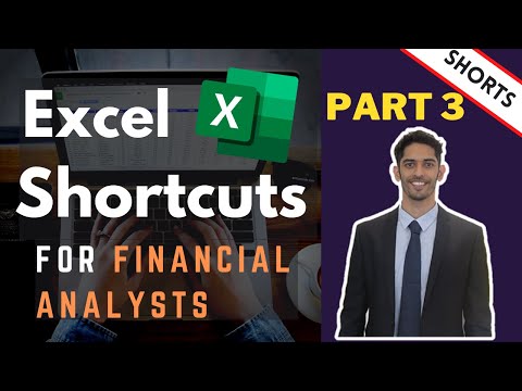 Excel Shortcuts for Financial Analysts (Part3) #Shorts