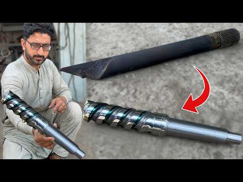 I Turned A Snapped AXLE Into A Precision DRILL Bit In Just 24 Minutes