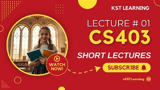CS403 Short Lecture - 01 | VU Short Lecture | Data Base Management System in (Urdu / Hindi)