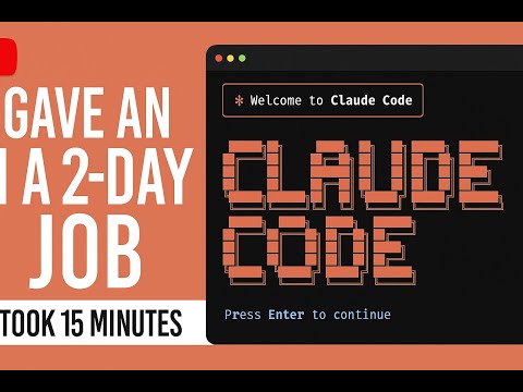 I gave Claude Code a 2-Day job. It took 15 minutes.