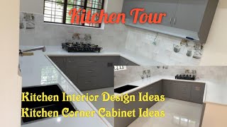 Kitchen Tour | Kitchen Interior Design Ideas | Kitchen Corner Cabinet Ideas | My World Easy Craft