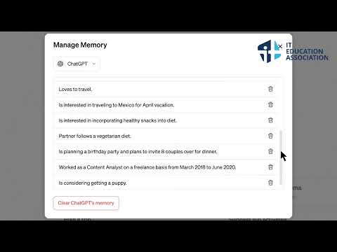 ChatGPT is evolving with the ability to remember and forget information