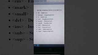 Html formatting elements #codewithabhijeet
