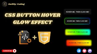 CSS BUTTON HOVER GLOW EFFECT WITH HTML & CSS✨ (2025) #coding #youtubevideo #viralvideo #youtuber