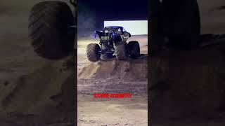 Monster truck NAPA auto stoppie attempt fail!!!#monstertruck #mechanic #speed #trending #workfails
