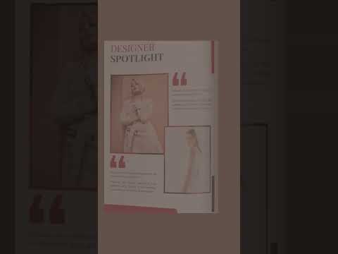 Beautiful Fashion Magazine Layout #magazinelayout