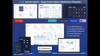 Responsive Bootstrap Admin Dashboard Web App Template – Master