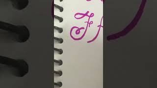 Calligraphy for letter F#calligraphyfamily #calligraphyalphabet #calligraphicalphabets 🌞🤣