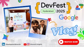 Inside Google Developer Group DevFest Hyderabad 2025 | Full Event Vlog | 1500+ Tech Enthusiasts 🔥
