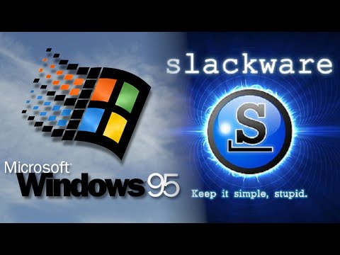 Installation of Windows 95 vs Slackware Linux