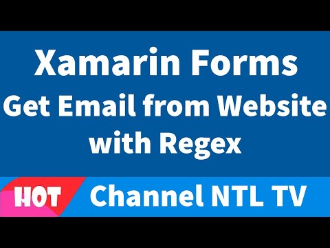 Xamarin Forms Get Email from Website with Regex