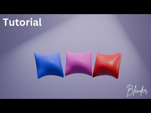 Create a Stylized Pillow in Blender for Beginners | Blender 4.2
