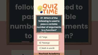 PYTHON INTERVIEW QUESTION 27 #nschoolacademy #fullstackdevelopmentcourse #python #fullstackdeveloper