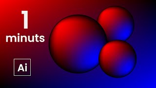 Adobe Illustrator Mesh Tool #mesh #meshtool #metaballs
