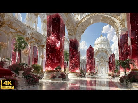Emerald & Ruby Fantasy Palaces ✨ Majestic Crystal Castles in 4K Cinematic Journey
