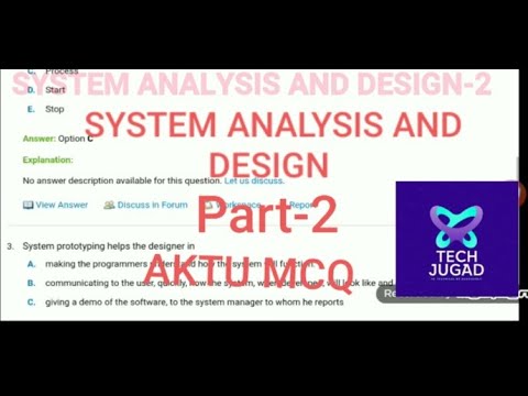 System ANALYSIS and DESIGN MCQ-2 | AKTU Systemb Analysis and Design MCQ