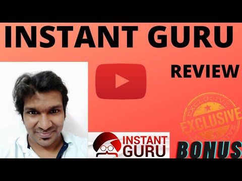 Instant Guru Review! GET Instant Guru WITH MY 👷 CUSTOM 👷 BONUSES FOR YOU!!