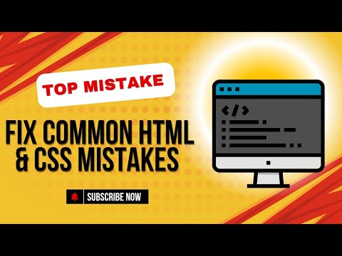 Fix Common HTML & CSS Mistakes – Why Your Code Doesn't Work (Beginner Tips)