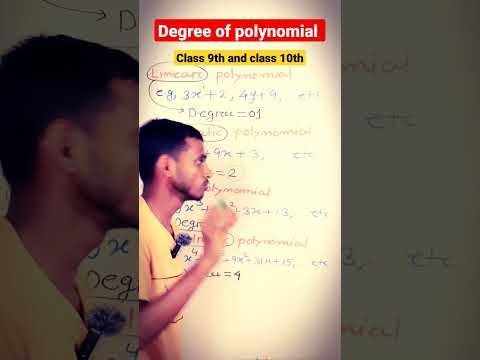 Degree of polynomial | Linear |Quadratic | cubic | Polynomial 🔥🔥🔥 #math