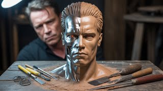 Sculpture of Arnold Schwarzenegger | Hollywood Legend 👑✨
