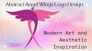 Abstract Angel Wing Logo Design – Modern Art and Aesthetic Inspiration | #coreldrawtutorialhindi