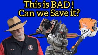From Dumpster to Running: Stihl FS91R Trimmer Engine Rehab & Diagnosis