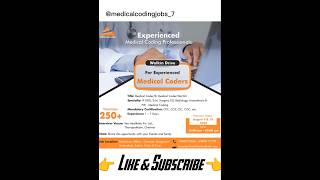 Medical Coding Jobs! #job #jobsearch #pharma #medicalcoding #medicalcoder #medicalcodingjob #coding