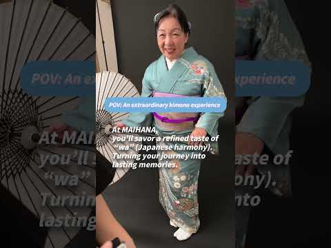Houmongi is a formal kimono traditionally chosen for life’s meaningful occasions.