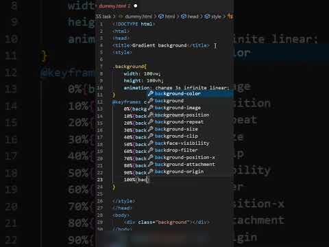 Linear Gradient CSS  #coding #programming #shorts