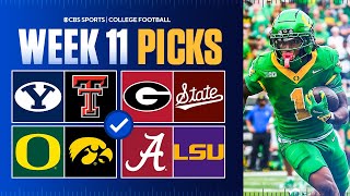 College Football Picks & Best Bets For Week 11 [BYU vs Texas Tech, Oregon vs Iowa & MORE]