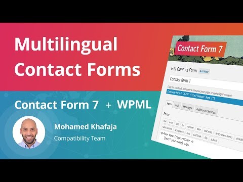 Create Multilingual Contact Forms using Contact Form 7 and WPML